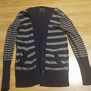 American Eagle striped cardigan